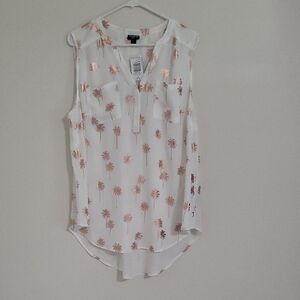 Torrid Harper Golden Palms Sheer Top